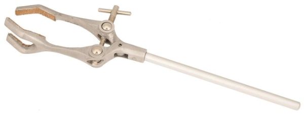 Eisco™ Stainless Steel Clamp - 3 Prong Cork Lined Jaws - Holding Capacity 90mm