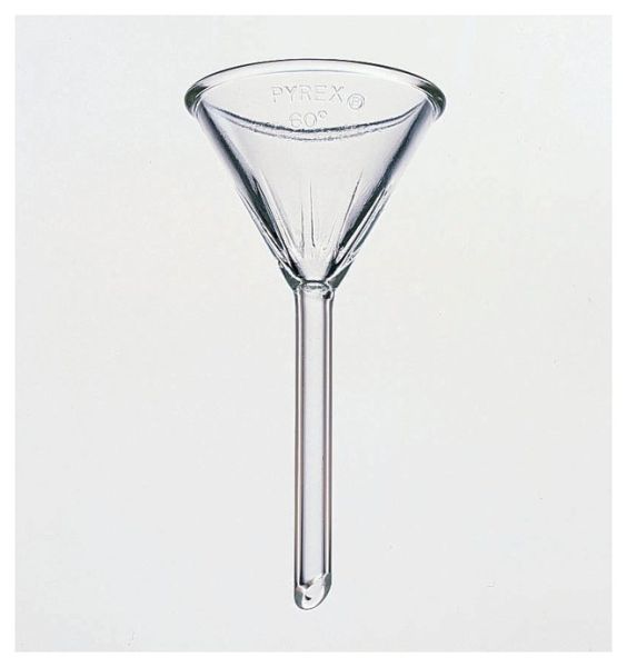 Funnel, Filtering, Pyrex W/fluted Bowl,
