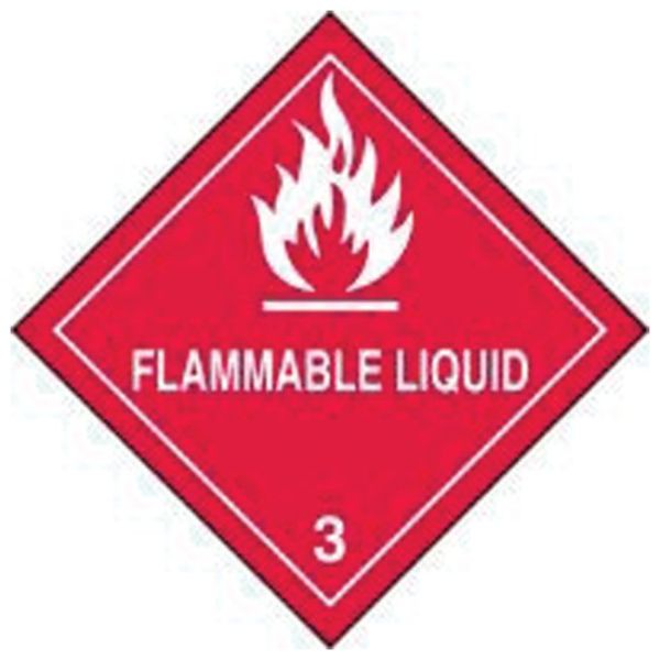 4X4 FLAMMABLE LIQUID LABEL SS
