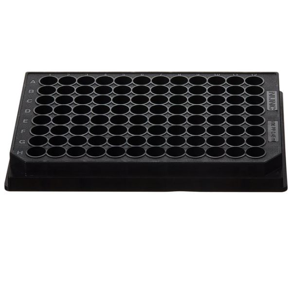 PLATE V96WELL PP BLK 120/CS