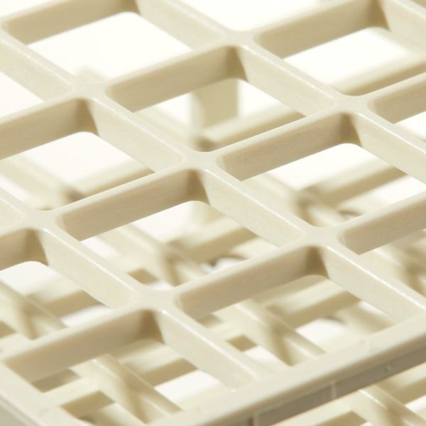Half-Rack Unwire Acetal, White, For 16mm