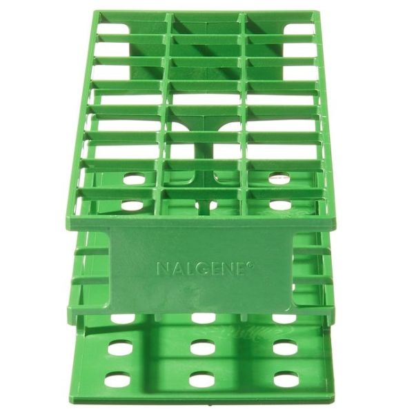 Rack Test Tube, Unwire, Acetal, GREEN F/