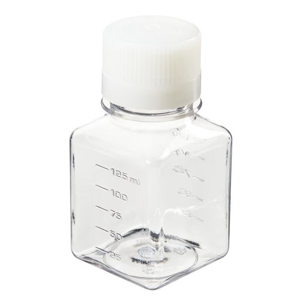 Square PET Media Bottles 125ml, 96/Cs