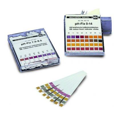 pH indicator paper stick, pH 0-14 (100/p
