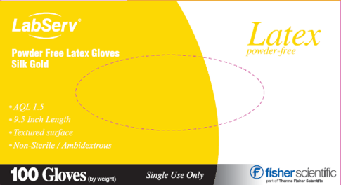 Labserv Latex PF Exam Gloves, 100/Bx