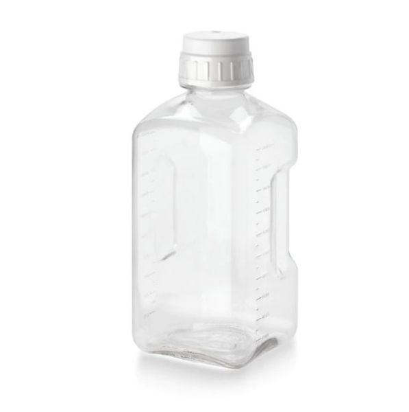Nalgene™ Square PETG Media Bottles with Closure (24/CS)