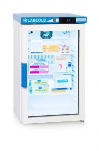 LABCOLD PHARMACY FRIDGE,GLASS, 66L, lock