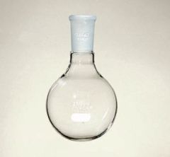  PYREX™ Flasks with standard taper Joints, Short Necks, Round Bottom