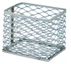 Test Tube Basket, SS, L15 x W15 x H15cm