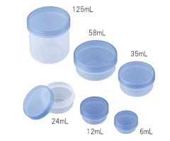 PP Case 3-54 Clear Blue, 35ml, 100pcs/bx