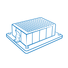 B-2A Block for one deep-well plate Axyge