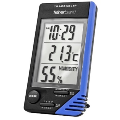Fisherbrand™ Traceable® Digital Humidity/Temperature Meter/Clock