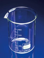 Beaker, squat form, with spout, 2000ml