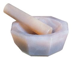 AGATE MORTAR W/PESTLE 50MM