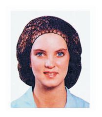 HAIRNET NYL FINE MSH BLK 144PK