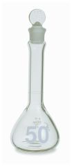 DWK Life Sciences Kimble™ KIMAX™ Heavy-Duty Clear Glass Class A Volumetric Flasks with Glass Stoppers