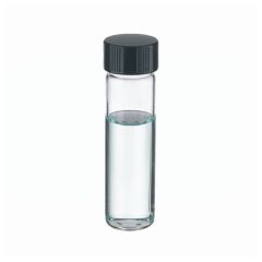 DWK Life Sciences Wheaton™ Clear Glass Sample Vials in Lab File With Caps Attached