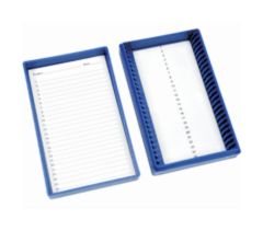 Microslide Box, ABS, Blue Hold 25 Slides