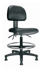 CHAIR HIGH BKRST PNEUMTC BLACK