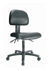 CHAIR LOW W/ BKRST PNEUMTC BLK