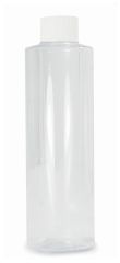 Qorpak™ Clear PVC Cylinder Bottles with White Polypropylene SturdeeSeal™ PE Foam Lined Cap