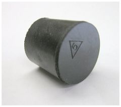 Solid Rubber Stopper Size No.00 (15x10mm