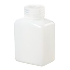 BOTTLE RECTANG HDPE 8OZ 12/PK