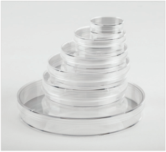 100mm TC dish w gripping ring 300/case