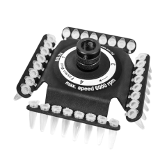 SR-32, rotor for 4 x 8-section 0,2 ml microtube strips (not compatible with Combi-Spins produced before 2015)